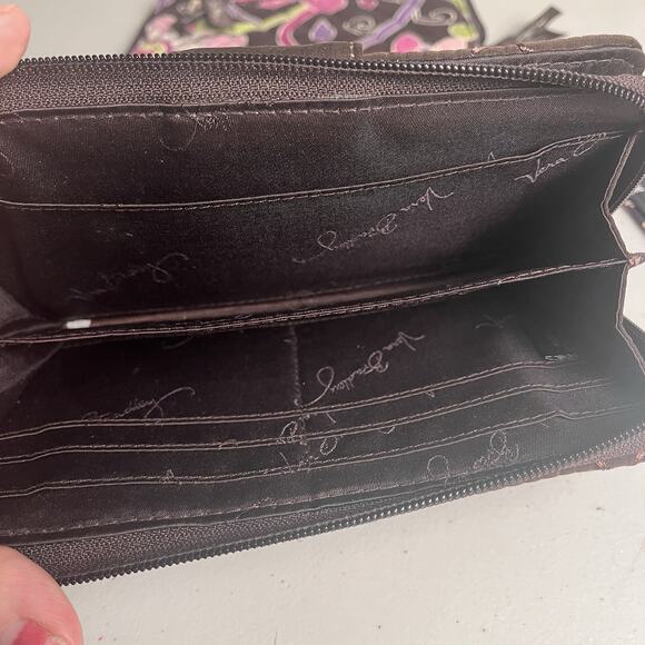 Vera Bradley Wallet Lot CheckBook Cover Pink Elephant Purple Punch Brown Quilted - Picture 6 of 16